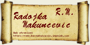 Radojka Makunčević vizit kartica